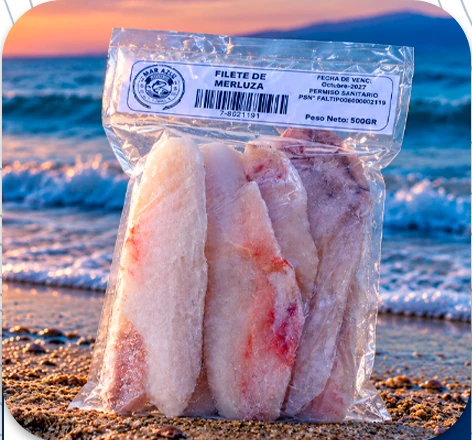 Filete de merluza, presentación empacada de Mar Azul